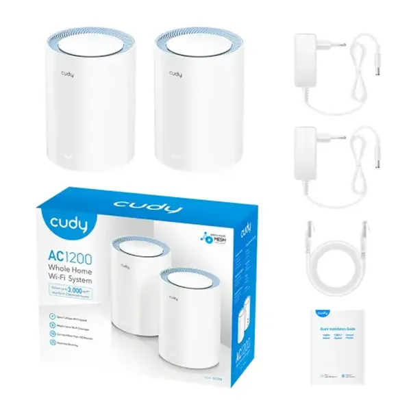 Cudy M1200 AC1200 Dual Band Mesh Router (2 Pack) – View 3