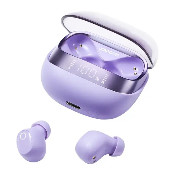 Joyroom JR-DB2 True Wireless Earbuds with Digital Display – Color: Purple – View 2