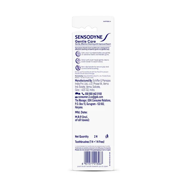 Sensodyne Gentle Care Toothbrush Twin Pack 2 Pieces – View 6