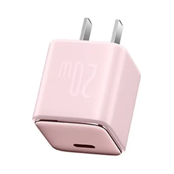 Baseus GaN3 20W Type-C Stylish Pink Charger – View 2