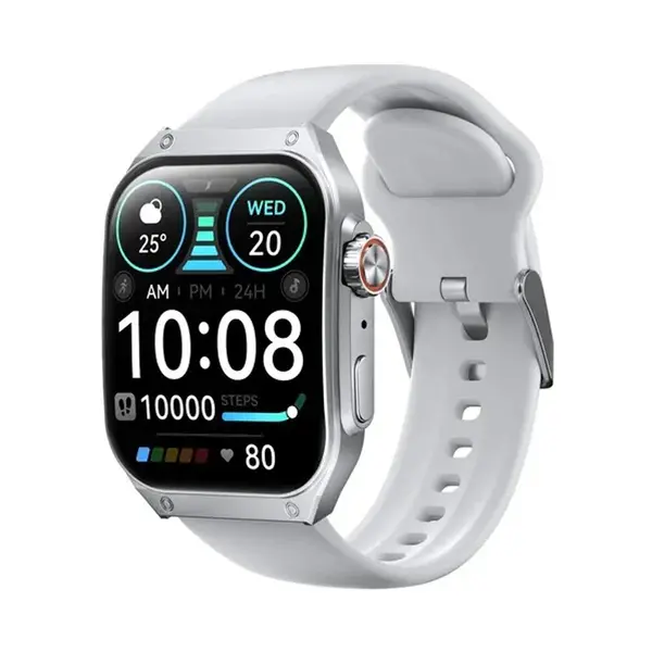 Haylou S8 Bluetooth Calling Smartwatch – Color: Silver – View 1
