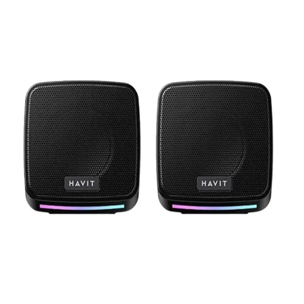 Havit SK764 Wired Stereo Speaker with LED Lighting – View 1