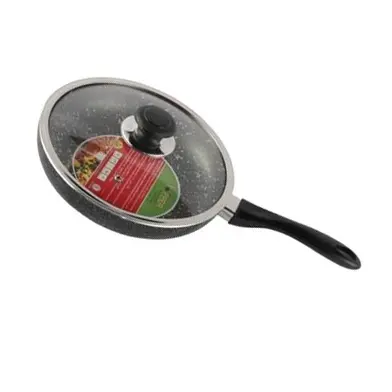 TOPPER 24 cm Nonstick Classic Fry Pan With Lid Spatter Grey Color – View 2