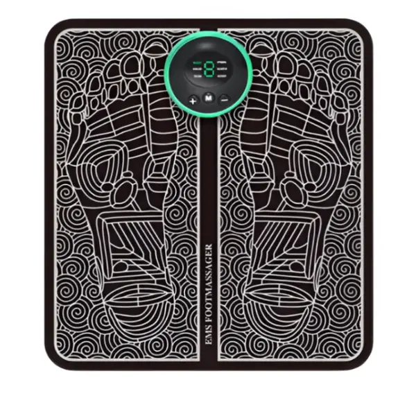 Portable Electric EMS Foot Massager Mat for Leg & Foot Relaxation – View 1