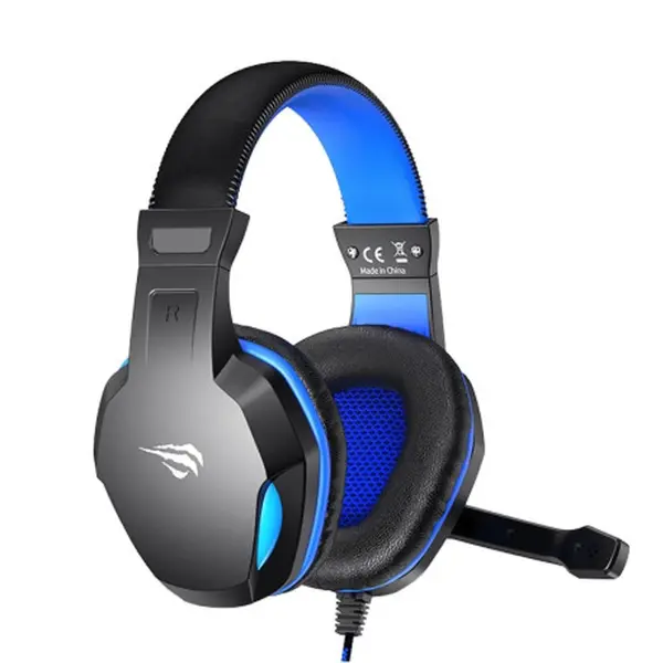 Havit H763D Gaming 3.5m Dual Wired Headphone – Color: Blue – View 1