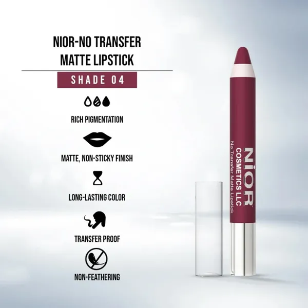 Nior Super-saturated Color Pencil 4 Matte Lipstick – View 2