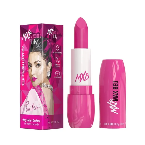 Max beu 51 Silk Finish Creamy Touching Lipstick – View 3