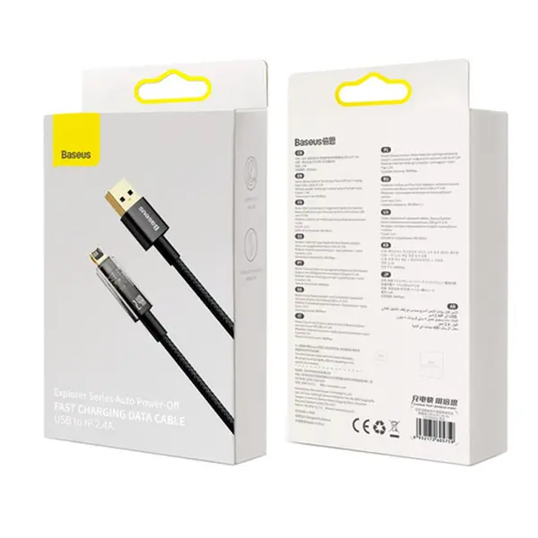 Baseus Explorer Series 1M USB to Lightning 2.4A Fast Charging Cable – View 3