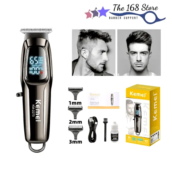 KEMEI KM-2273 Professional Men's Hair Cutting Trimmer LED Display – View 5