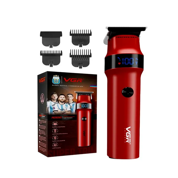 VGR V987 Rosso Professional Beard And Moustache Trimmer For Men – View 7