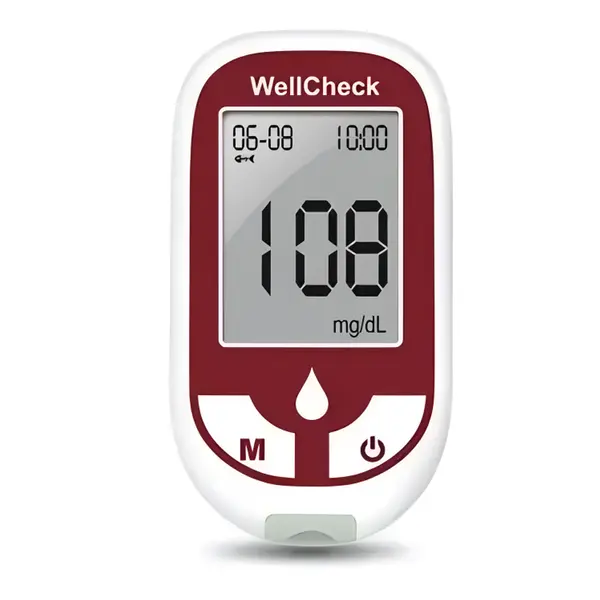 WellCheck Blood Glucose Monitoring Machine with Set – View 2