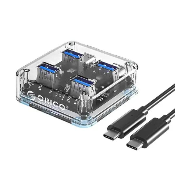 Orico MH4UC-C3 4-Port Transparent USB3.0 Hub – View 3