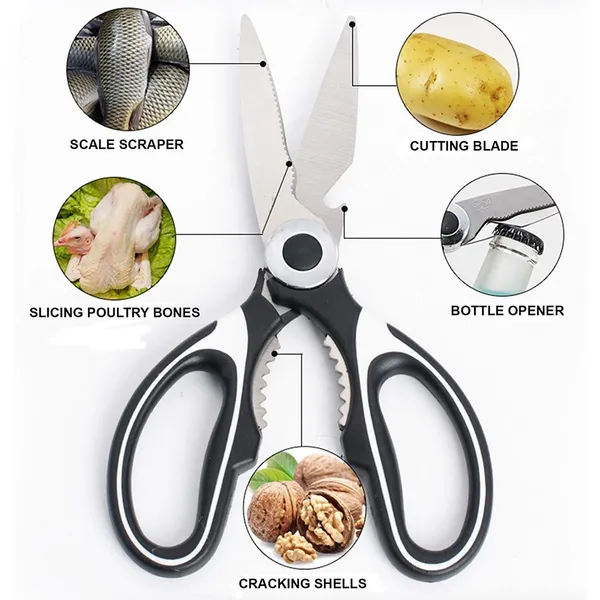 3 in 1 Multi-Function Kitchen Scissors for Cutting Fish – View 3