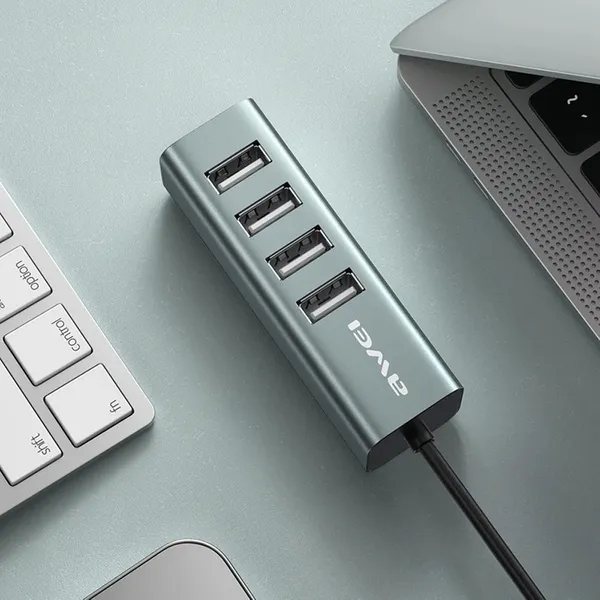 Awei CL-122T 4 Port Type-C Hub – View 2