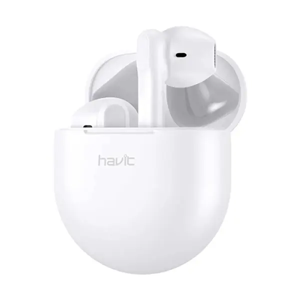 Havit TW916 True Wireless Stereo Earbuds – Color: White – View 1