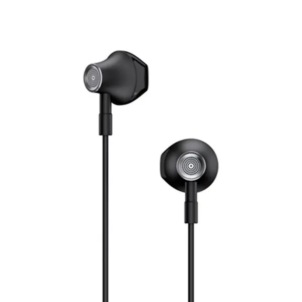 Lenovo HF140 3.5 mm Jack Super Bass Metal Wired Earphone – Color: Black – View 3