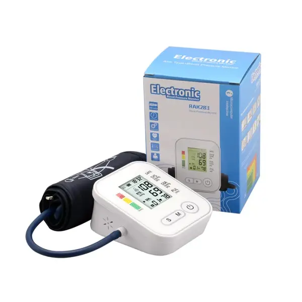 Electronic RAK283 Portable LCD Digital Blood Pressure Monitor – View 4