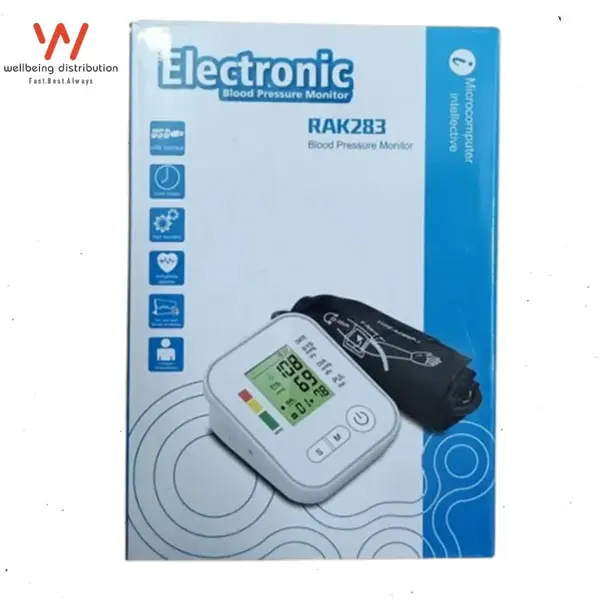 Electronic RAK283 Portable LCD Digital Blood Pressure Monitor – View 2