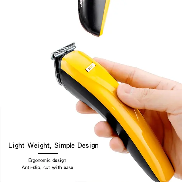 HTC AT-530 Hair And Beard Trimmer For Men-Yellow – View 5