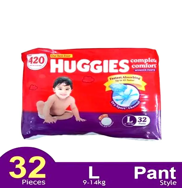 Huggies Wonder Leak Proof Pants System Baby Diaper – Quantity: 32 pcs – View 2
