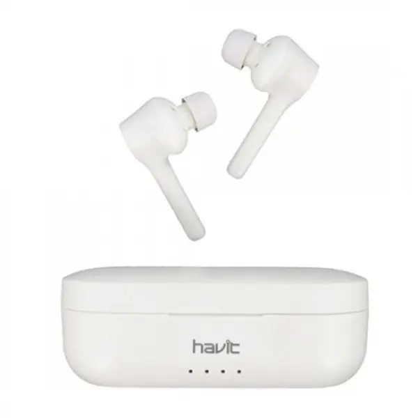 Havit i92 TWS Bluetooth Wireless Sports Earbuds – Color: White – View 1
