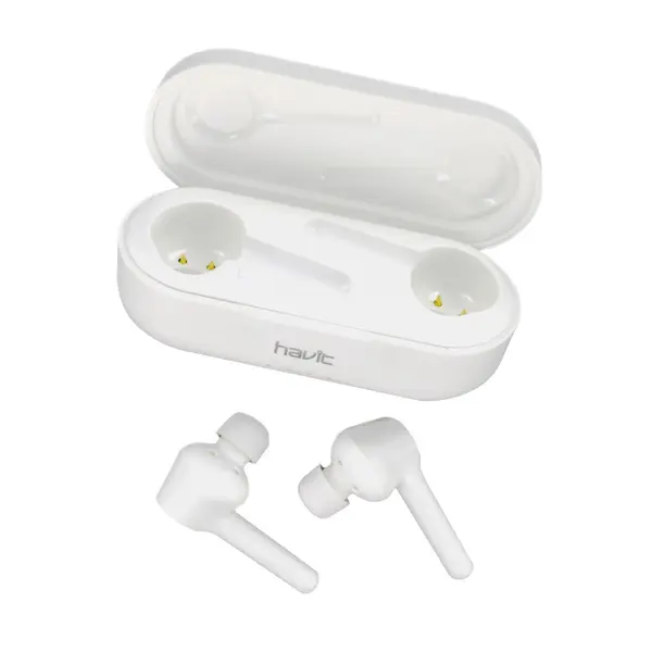 Havit i92 TWS Bluetooth Wireless Sports Earbuds – Color: White – View 2