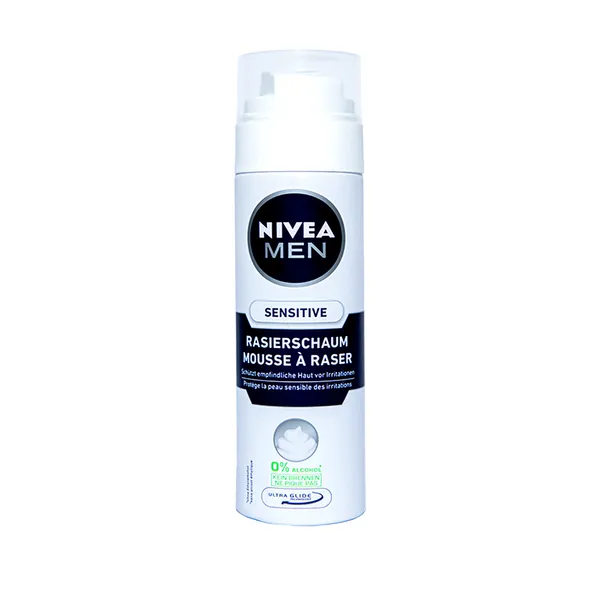 Nivea Men Sensitive 0% alcohol No Burning Shaving Foam – View 1