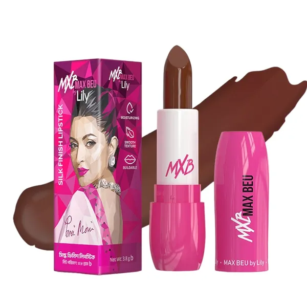 Max beu 55 Silk Finish Smooth and Lightweight Lipstick – View 3
