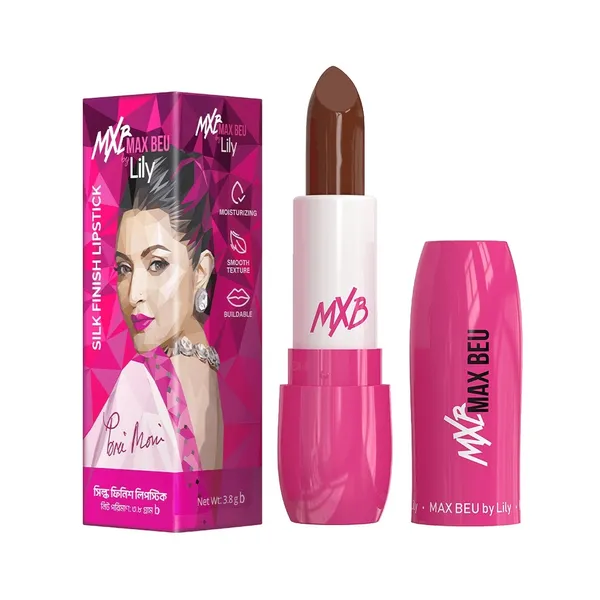 Max beu 55 Silk Finish Smooth and Lightweight Lipstick – View 4