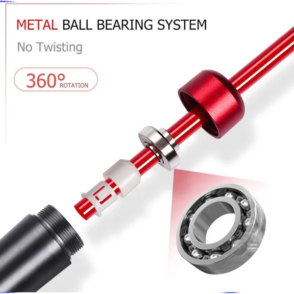Redify Tangle-Free Weighted Jump Rope for MMA Boxing and Fitness Training – Color: Red – View 3