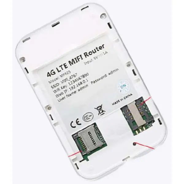 LTE MF925 4G SIM Card Slot & USB Charging Wireless Pocket Router – View 3