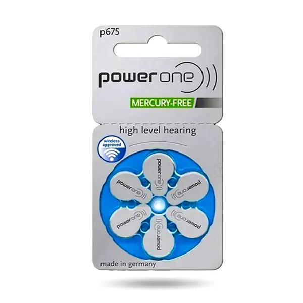 Power One -Germany Hearing Aid Battery Size 675 – View 1