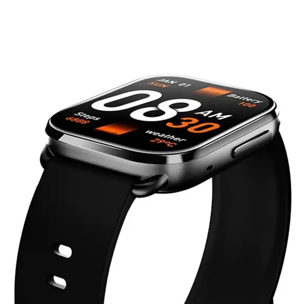 QCY GS Bluetooth Calling Smartwatch  – Color: Black – View 3