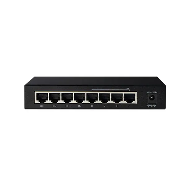 Totolink SW804P 8-Port 10/100Mbps Ethernet Switch with 4-Port PoE – View 1