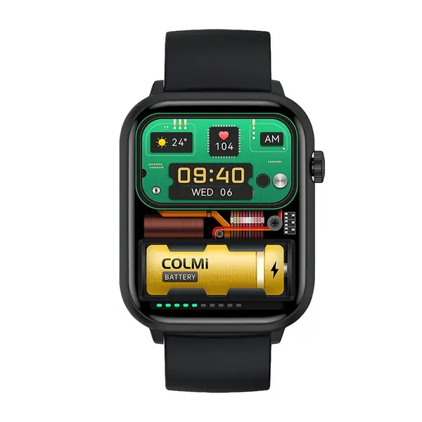 COLMi C80 AMOLED Screen Smart Watch – Color: Black – View 2