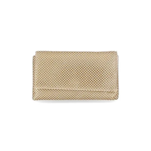 International Concepts Fold-over flap with magnetic Clutche – Color: Gold – View 1
