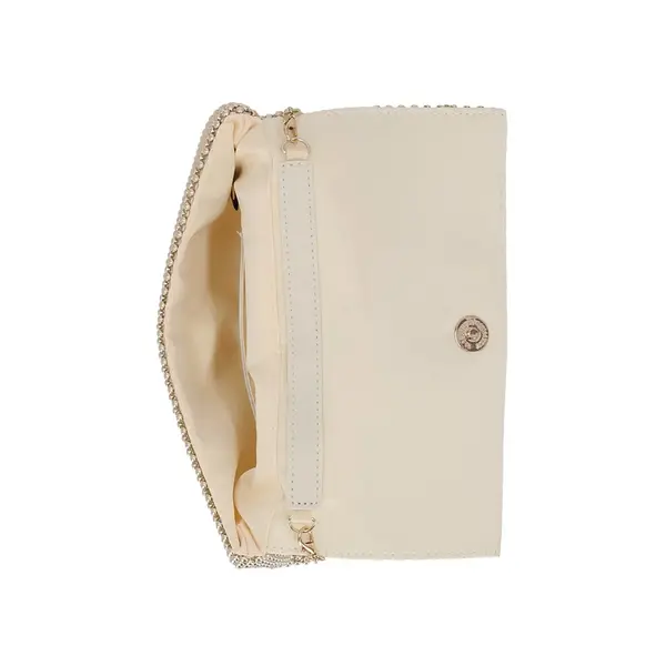International Concepts Fold-over flap with magnetic Clutche – Color: Gold – View 2