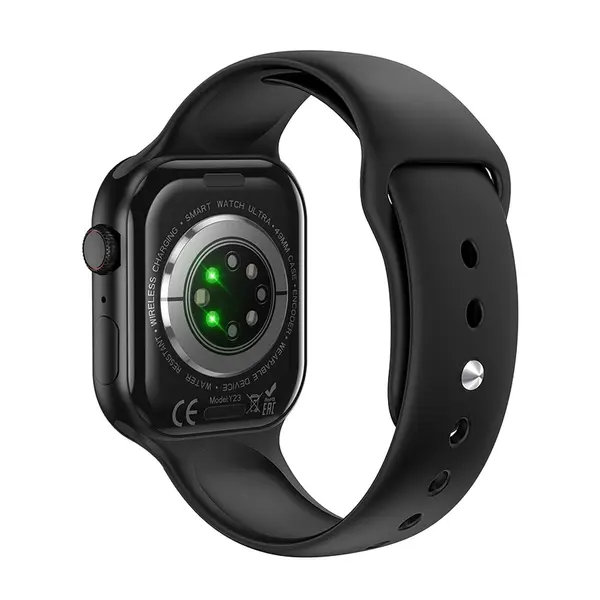 Hoco Y23 Smart Sports Watch Call Version – Color: Black – View 3