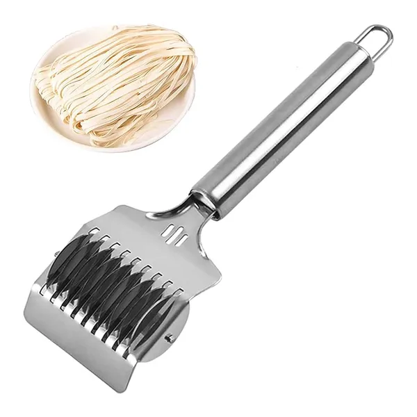 Stainless Steel Dough Cutter Manual Pasta Maker Non-slip Manual Noodle Shallot Handle Dough – View 1