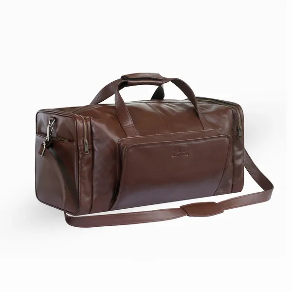 Big Size 4 Side Poket Waterproof Sports & Travel Bag – Color: Brown – View 1