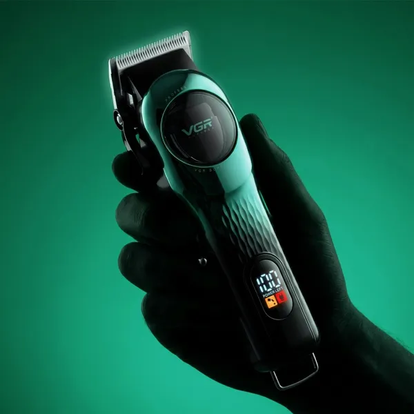 VGR V-166 Professional Hair Clipper Trimmer for Men – Color: Green – View 6