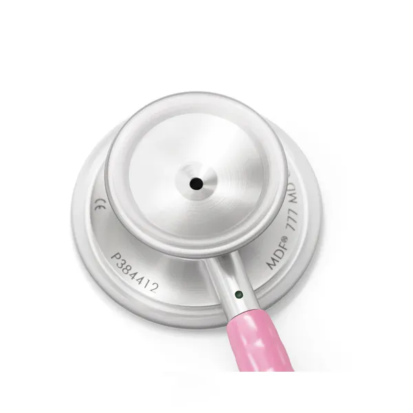 MDF MDF777 One Stainless Steel Dual Head Stethoscope – Color: Pink – View 3