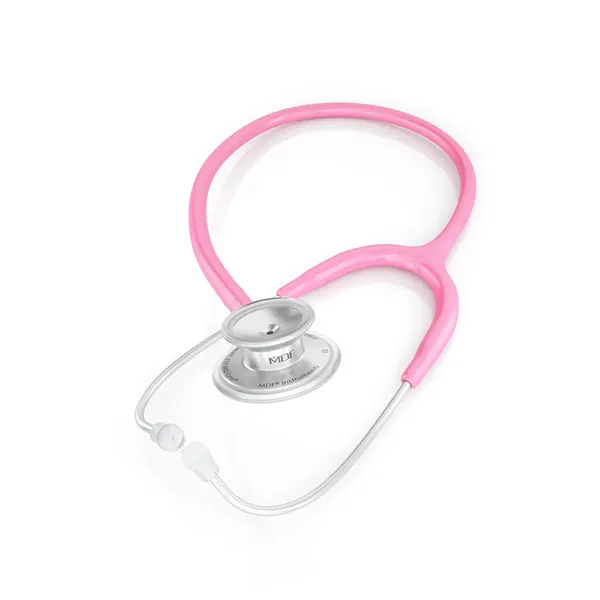 MDF MDF777 One Stainless Steel Dual Head Stethoscope – Color: Pink – View 1