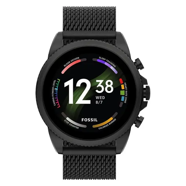 Fossil FTW4066V Stainless Steel Men’s Gen 6 Smartwatch Black  – View 1