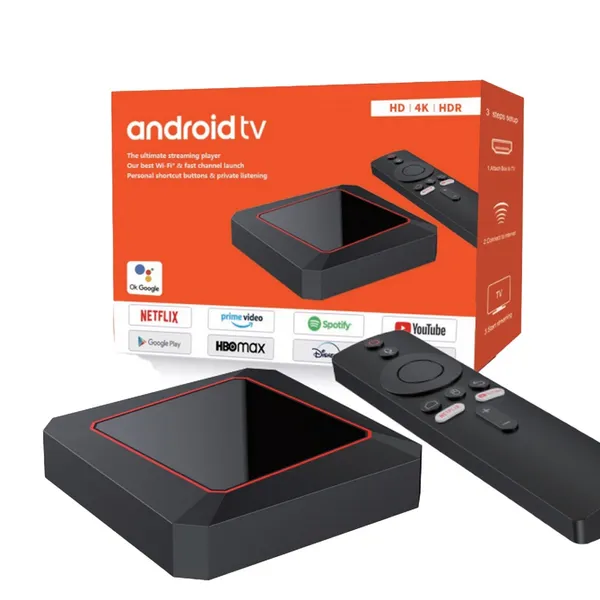 96Q 4K Android TV Box with Voice Control – View 2