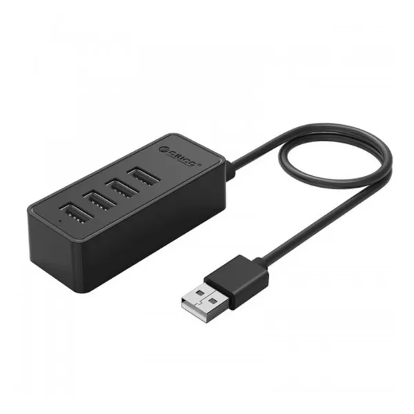 Orico W5P-U2-030-BK-BP 4 Port USB 2.0 Hub Black – View 1