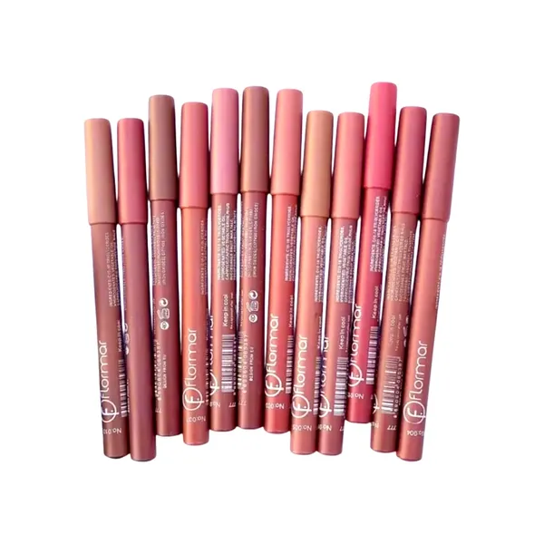 Flormar Matte And Wooden 12pcs Lip Liner Pencil Set – View 2