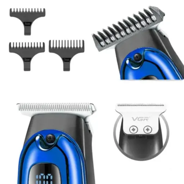 VGR V-981 Professional Hair Trimmer – Color: Blue – View 4
