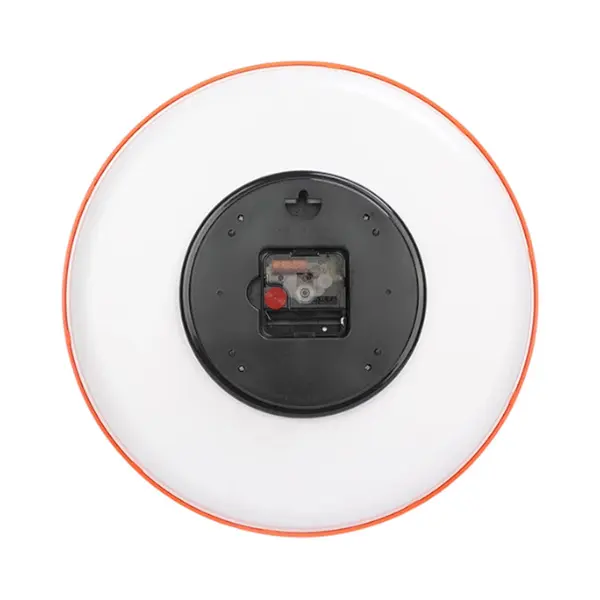 Ajina Maple Accurate Timekeeping Round Wall Clock – Color: Orange – View 3