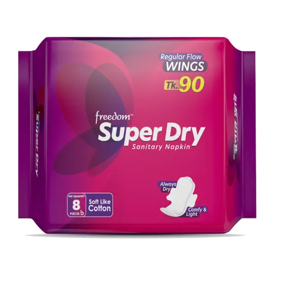 Freedom Super Dry Cottony Soft Sanitary Napkin – Pack Of: 8 pcs – View 1
